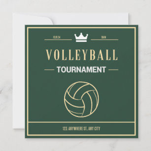Convite para torneio ou evento de volei