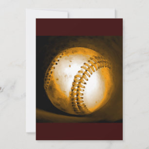 Convite para Trabalho de arte de Baseball - Convid
