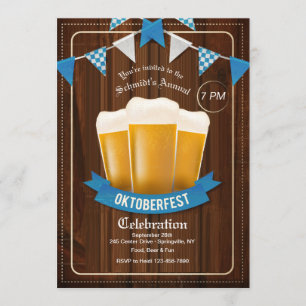 Convite para três cervejas Oktoberfest
