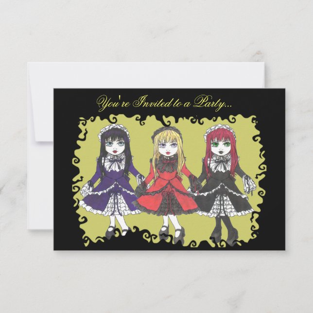 Convite para três irmãs (Frente)