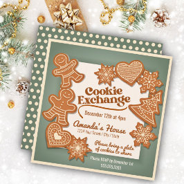 Convite para Troca de Biscoitos de Natal com Ginge