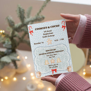 Convite para Troca de Biscoitos Festivos