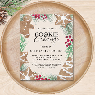 Convite para Troca de Cookies de Natal com Orçamen