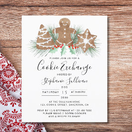 Convite para troca de cookies de Natal de Férias d