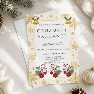 Convite para Troca de Enfeites Modernos