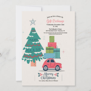 Convite para Troca de Presentes de Natal ao Passar
