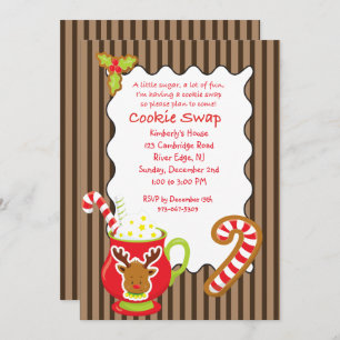 Convite para troca/troca de cookies da Coco e cook