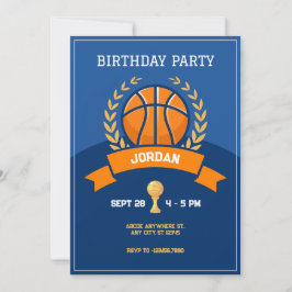 Convite para troféu de Basquetebol Azul