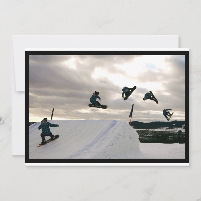 Convite para Truques de Snowboard (Frente)