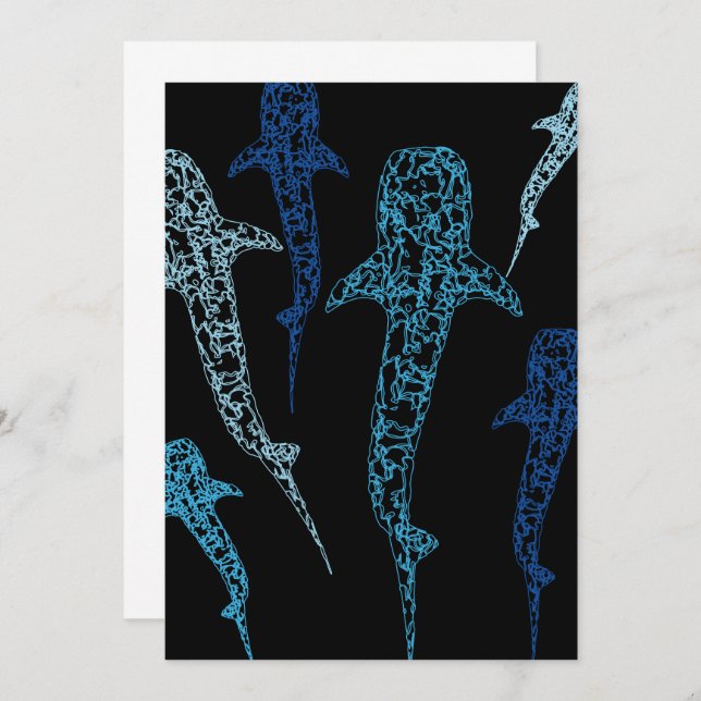 Convite para tubarão de baleia (Frente/Verso)