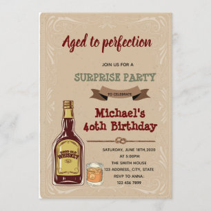 Convite para uísque envelhecido à perfeição