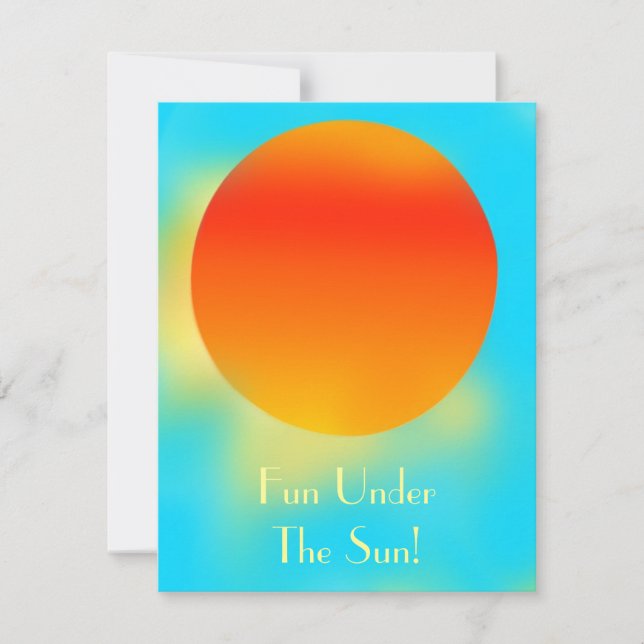 Convite para um Dia Ensolarado (Frente)