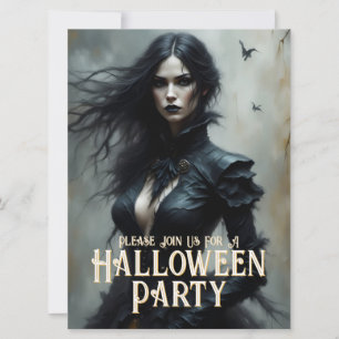 Convite para uma Noite de Halloween Gótico de Mist