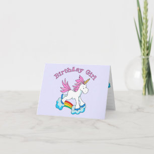 Convite para universitária Rainbow Birthday Girl