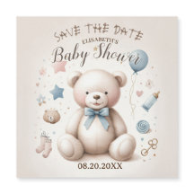 Convite para Urso de Teddy Bonito