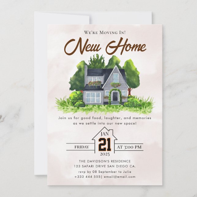 convite para uso doméstico (Frente)