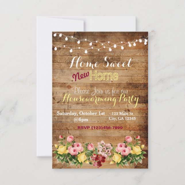 Convite Para Uso Doméstico (Frente)