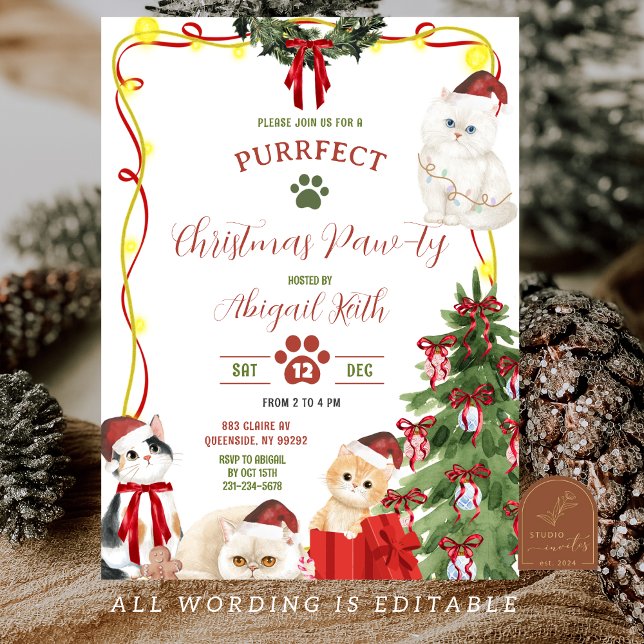 Convite para Vamos de Cat Natal (Criador carregado)