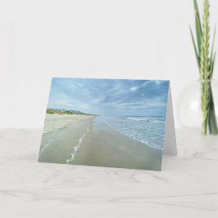 Convite para Vazio de Cena de Praia do Oceano Atlâ