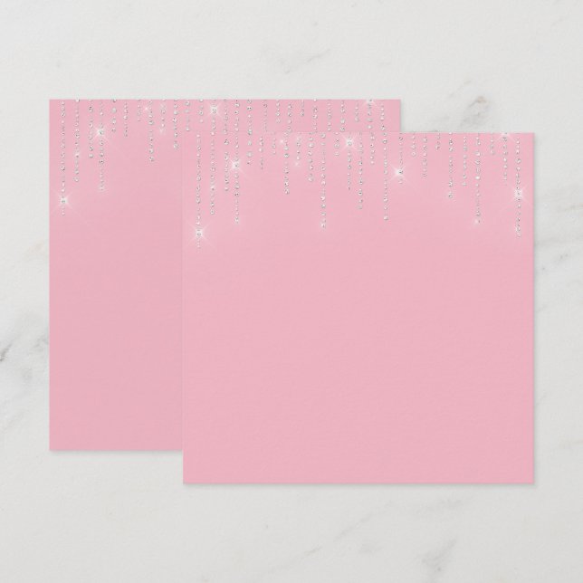 Convite para vazio de padrão de brilho (Frente/Verso)