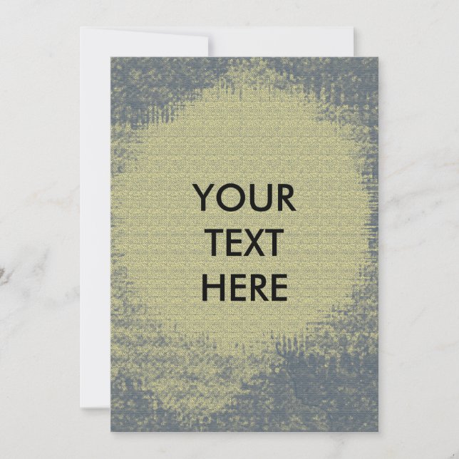 Convite para Vazio de Texto Grunge abstrato (Frente)