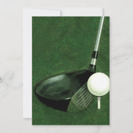 Convite para vazio Pensado em Golfe