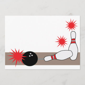 Convite Para Vazios De Festa Boliche