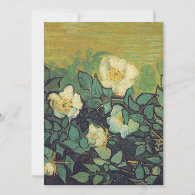 Convite para vazios, Rosas selvagens Van Gogh (Frente)
