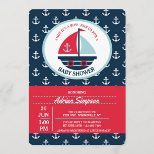 Convite para veleiro em bruto