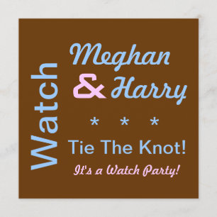 Convite para ver Harry e Meghan se casarem