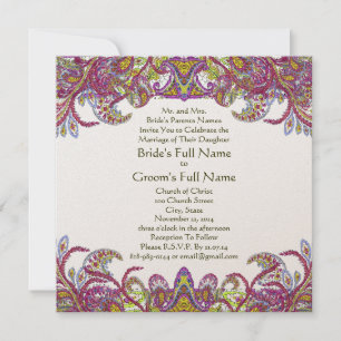 Convite para verde limão e Casamento tema damasco