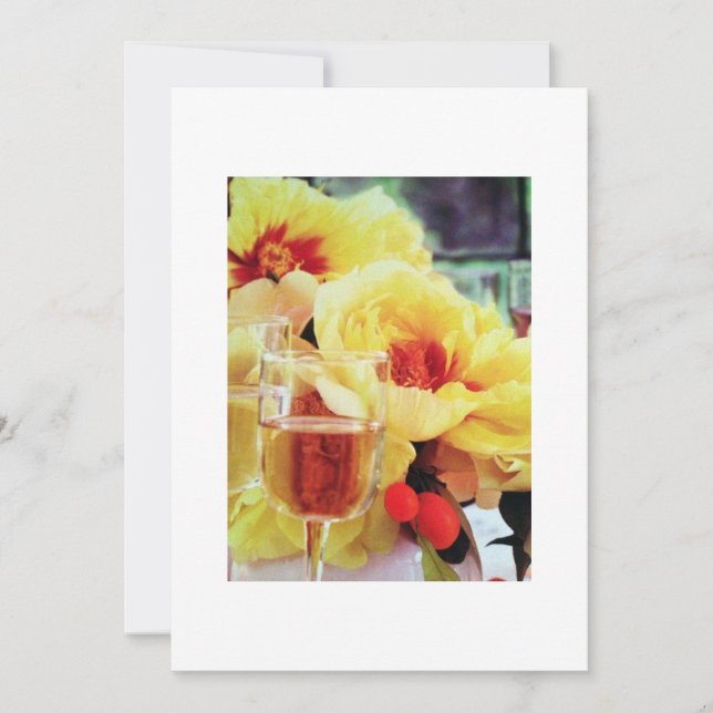 CONVITE PARA VINHO E FLORES (Frente)