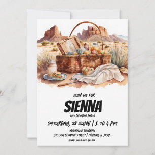 Convite para visualização no deserto do Picnic de