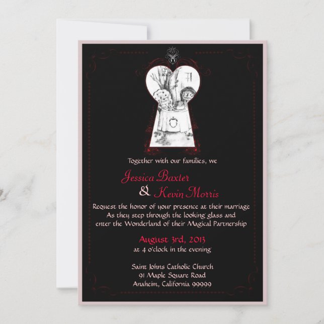 Convite para Wonderland (Frente)