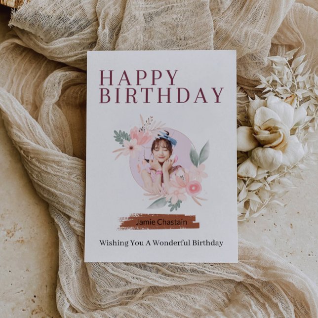 Convite Parabéns a Você no Seu Dia Especial (Cheers to You on Your Special Day Invitation)