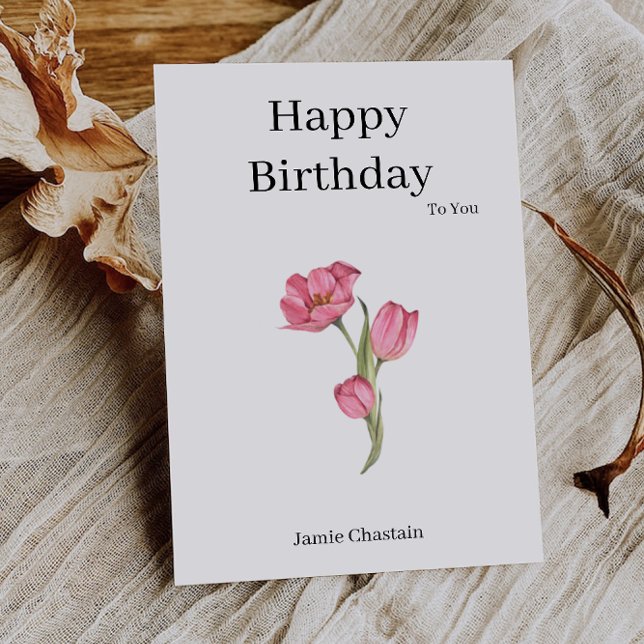 Convite Parabéns a Você no Seu Dia Especial (Cheers to You on Your Special Day Invitation)