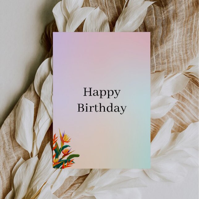 Convite Parabéns a Você no Seu Dia Especial (Cheers to You on Your Special Day Invitation)