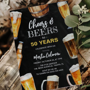 Convite Parabéns Adultos Diversão de Todas as Idades Cerve
