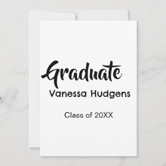 Convite Parabéns ao graduado nome data ano turma universid