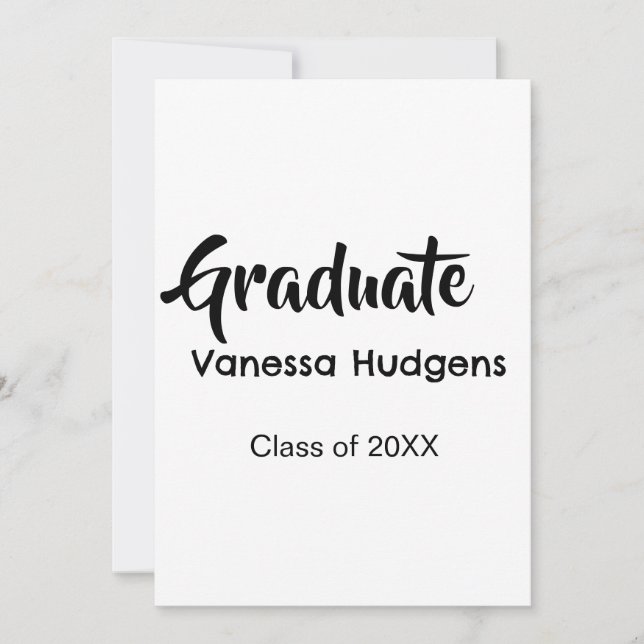 Convite Parabéns ao graduado nome data ano turma universid (Frente)