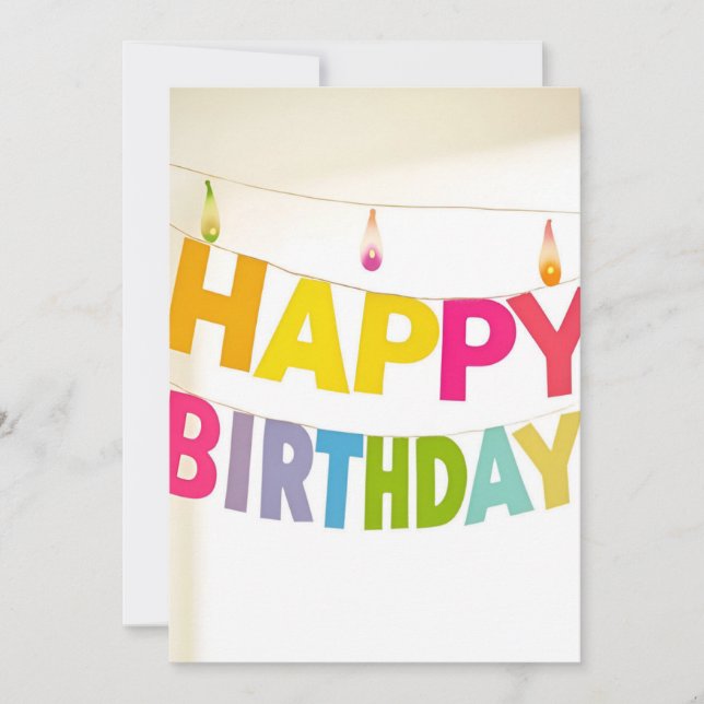 Convite Parabéns Banner Aniversário (Frente)