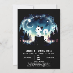 Convite Parabéns de Gato Feliz