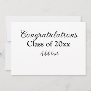 Convite Parabéns de graduação simples, adicionar classes m