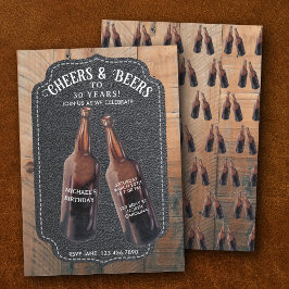 Convite Parabéns e Cervejas 30ª Festa de Aniversário com C