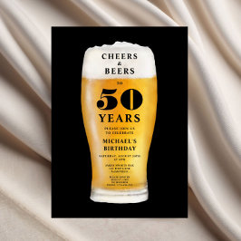 Convite Parabéns e Cervejas 50º Aniversário