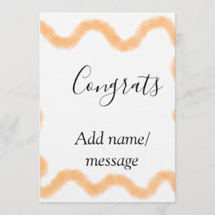 Convite Parabéns espiral laranja fronteira espanhola boho 