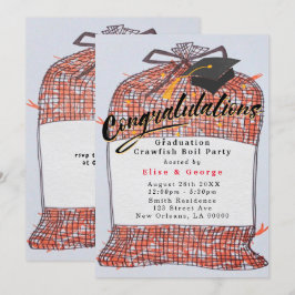 Convite Parabéns Graduação Festa de Lagostas
