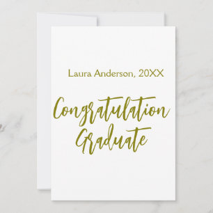 Convite Parabéns graduado dourado nome turma 20XX si
