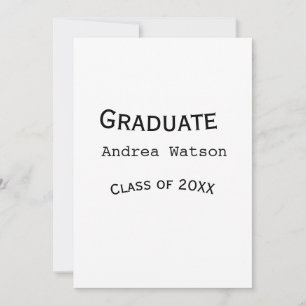 Convite Parabéns graduado nome turma de 20XX tipo w