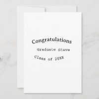 Parabéns graduado nome turma de 20XX tipo w
